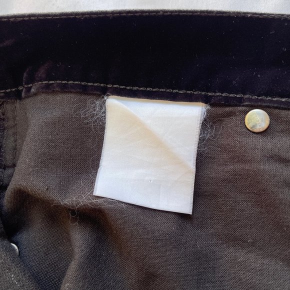 Auc Versace Vintage High Waist Black Velvet Medusa Head jeans - Picture 15 of 15